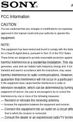 Sony AIR-SW10TI - Wireless Audio Transmitter Component Information