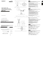 Sony BDV-E2100 Instrukcja instalacji głośników