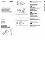 Sony BDV-N790W Speaker Installation Manual