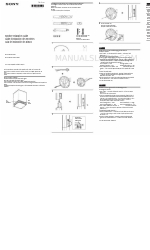 Sony BDV-N8100W  Guide Manuel d'installation du haut-parleur