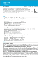 Sony BDV-N8100W  Guide Spécifications