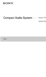 Sony CAS-1 Precauzioni/Risoluzione dei problemi