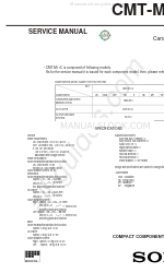 Sony CDP-M11C Manuale di servizio