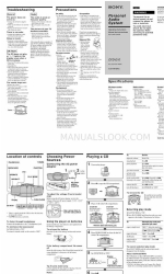 Sony CFD-E10 Marketing 운영 지침