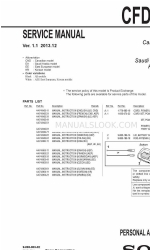 Sony CFD-S50 Manuale di servizio