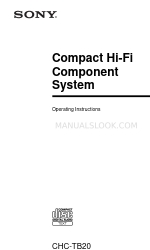 Sony CHC-TB20 Manual de Instruções