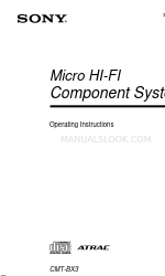 Sony CMT-BX3 Manuale di istruzioni per l'uso