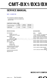 Sony CMT-BX3 Manuale di servizio