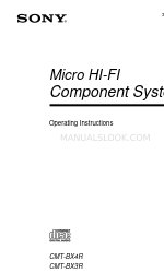 Sony CMT-BX3R Manuale di istruzioni per l'uso