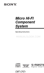 Sony CMT-CPZ1 Panduan Petunjuk Pengoperasian
