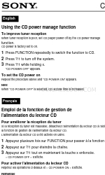 Sony CMT-CQ1 - Micro Hi Fi Component System Aanvullende handleiding