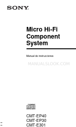 Sony CMT-EP30 - Micro Hi Fi Component System (Spanish) Manual De Instrucciones