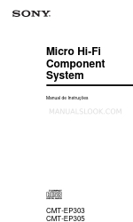 Sony CMT-EP303 - Micro Hi Fi Component System (Portuguese) Manual De Instruções