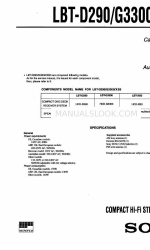 Sony LBT-XB3 Manual