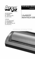 Argo NOVITECH 330 Manuale di istruzioni