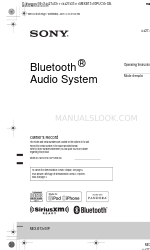 Sony MEX-BT3100P Betriebsanleitung