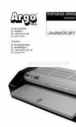 Argo SKY 350 Manuale di istruzioni