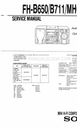 Sony MHC-650 Manuale di servizio