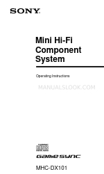 Sony MHC-DX101 Operating Instructions Manual