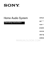 Sony MHC-EC619iP Manual de Instruções