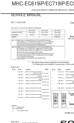 Sony MHC-EC619iP Manual de serviço