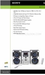 Sony MHC-EC70 - Mini Hi-fi Component System Spezifikationen