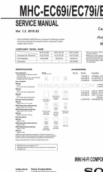 Sony MHC-EC99i Manual de serviço