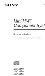 Sony MHC-GT22 Manuale di istruzioni per l'uso