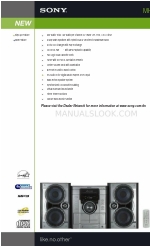 Sony MHC-GX355 - Mini Hi Fi Component System Specyfikacje