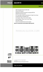 Sony MHC-GX9900 - Mini Hi Fi Component System Broszura