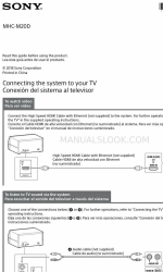 Sony MHC-M20D Connecting