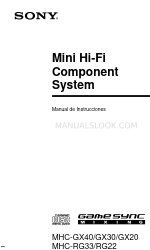 Sony MHC-RG33 Manuale di formazione (inglese)