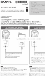 Sony MHC-V73D Panduan Memulai Cepat