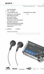 Sony NW-E95 - Network Walkman Spécifications