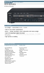 Sony RCD-W222ES - Cd/cdr Recorder Especificações