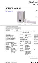 Sony SA-VE345 Manuel d'entretien