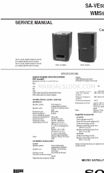 Sony SA-VE502 Service Manual