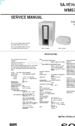 Sony SA-VE705 Sevice Manual