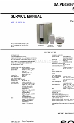 Sony SA-WMS535 Servicehandleiding