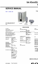 Sony SA-WMS835 서비스 매뉴얼