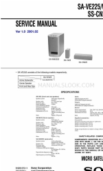 Sony SS-V225 Service-Handbuch