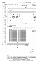 Sony STR-DA3700ES Dimensi Produk