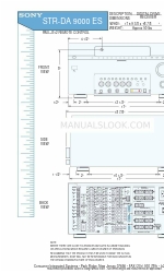 Sony STR-DA9000ES - Fm Stereo/fm-am Receiver Abmessungen