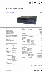 Sony STR-DH130 서비스 매뉴얼