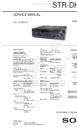 Sony STR-DH130 서비스 매뉴얼