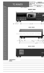 Sony TC-KA3ES - Cassette Deck Productafmetingen