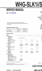 Sony WHG-SLK1i - Audio System Component Instrukcja serwisowa