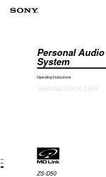 Sony ZS-D50 Operating Instructions  (primary manual) 사용 설명서