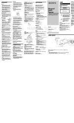 Sony ZS-X1 - Cd Boombox Operating Instructions