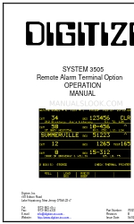 DIGITIZE System 3505 Руководство по эксплуатации